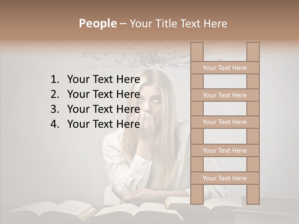Blonde Doubt Mess PowerPoint Template