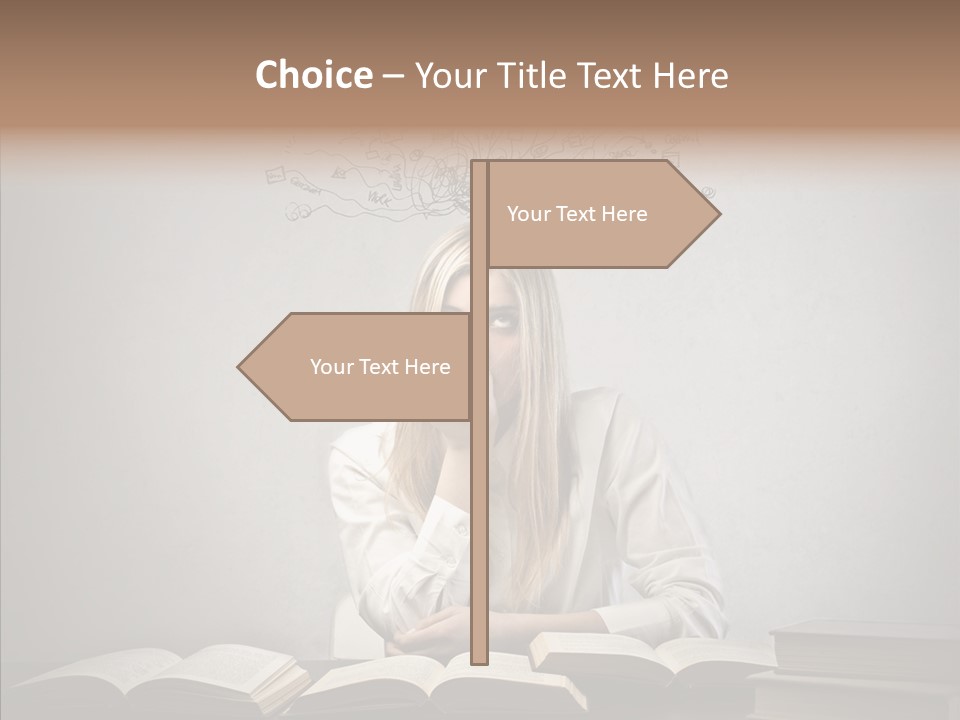 Blonde Doubt Mess PowerPoint Template