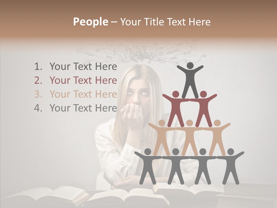 Blonde Doubt Mess PowerPoint Template