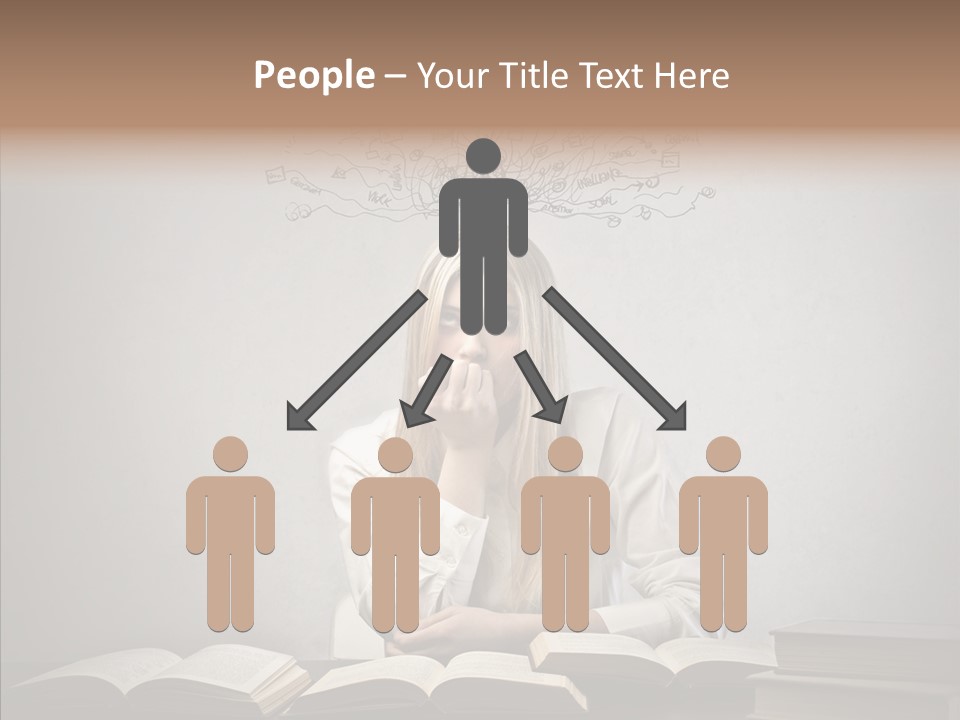 Blonde Doubt Mess PowerPoint Template