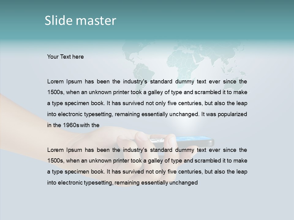 Social Number Speak PowerPoint Template