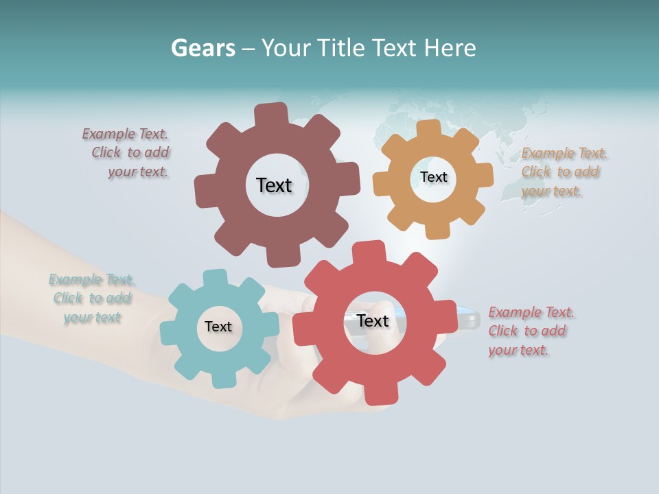 Social Number Speak PowerPoint Template