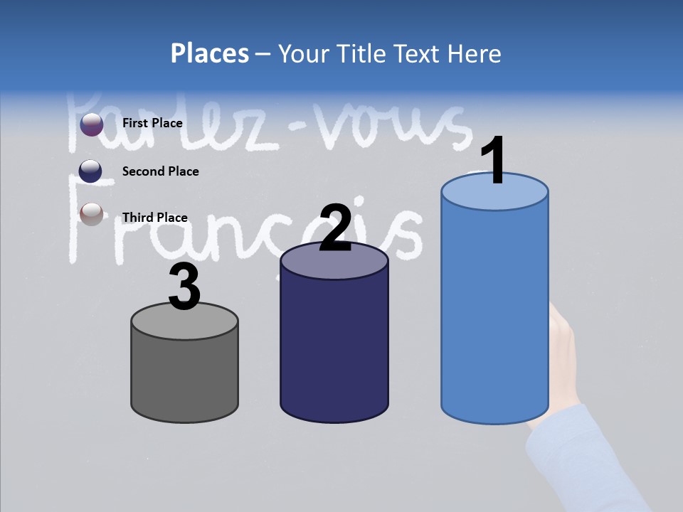 Hand Chalkboard Classroom PowerPoint Template