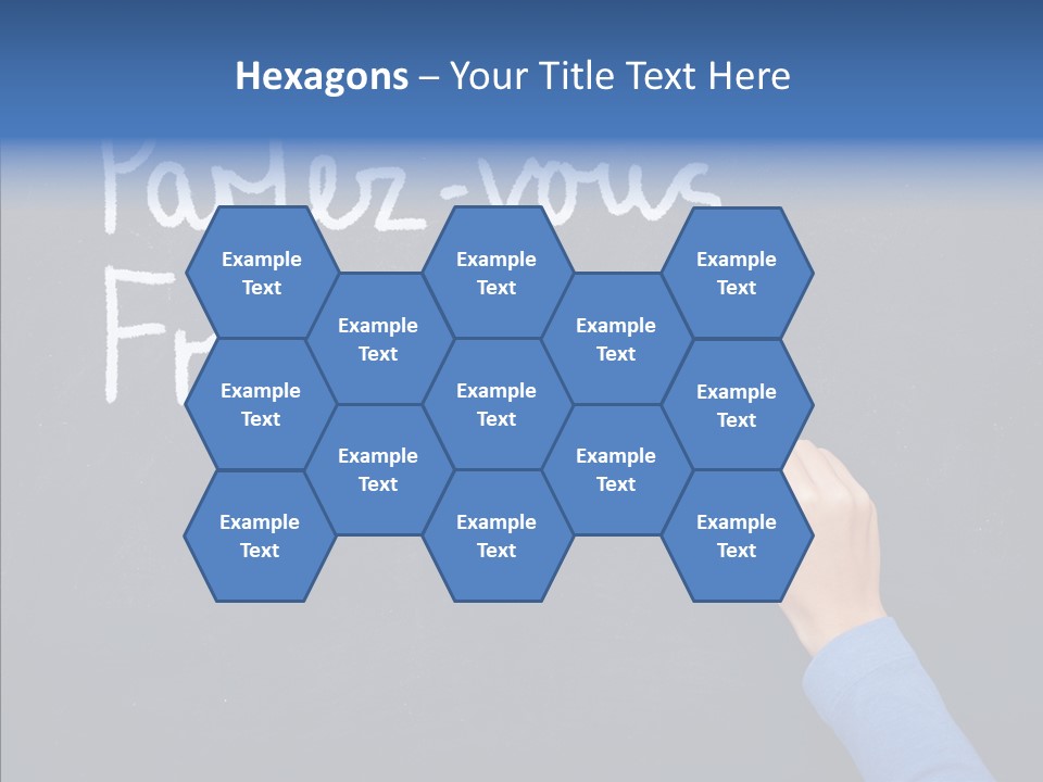 Hand Chalkboard Classroom PowerPoint Template