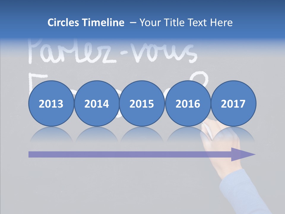 Hand Chalkboard Classroom PowerPoint Template