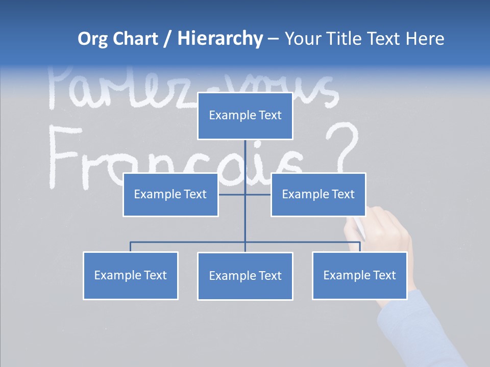 Hand Chalkboard Classroom PowerPoint Template