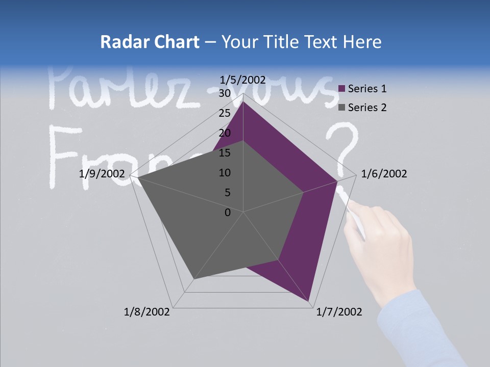 Hand Chalkboard Classroom PowerPoint Template