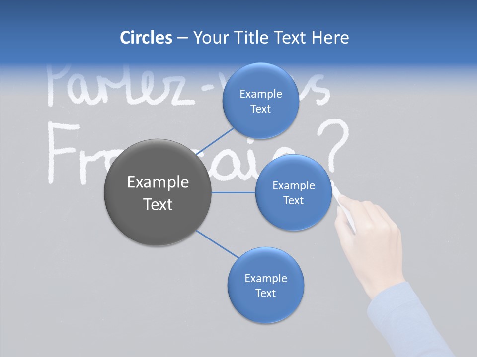 Hand Chalkboard Classroom PowerPoint Template