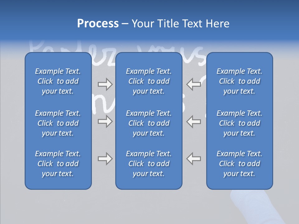 Hand Chalkboard Classroom PowerPoint Template