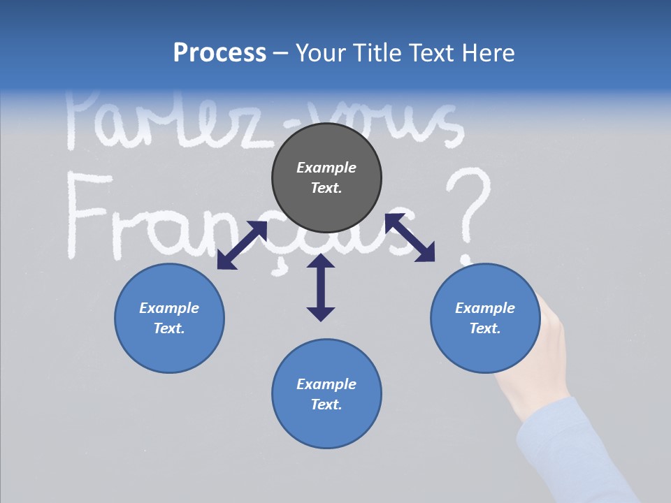 Hand Chalkboard Classroom PowerPoint Template