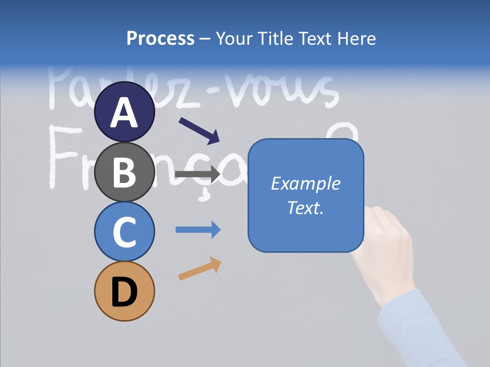Hand Chalkboard Classroom PowerPoint Template