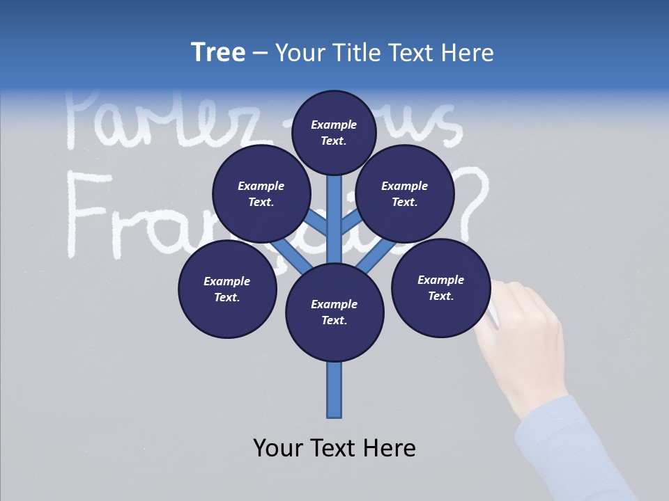 Hand Chalkboard Classroom PowerPoint Template