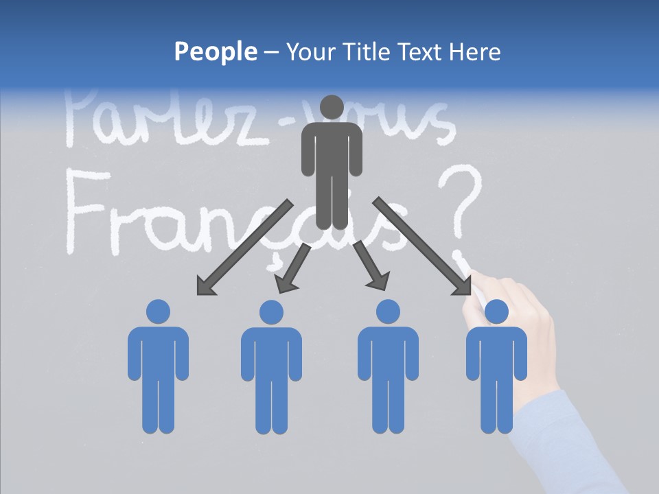 Hand Chalkboard Classroom PowerPoint Template