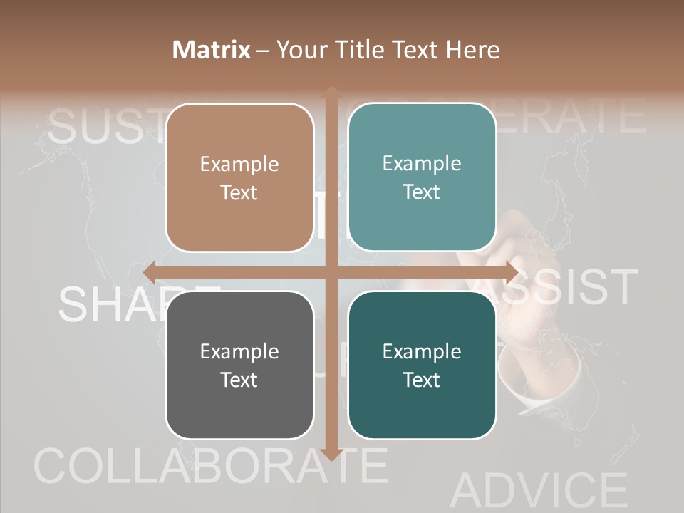 Pointing Text List PowerPoint Template