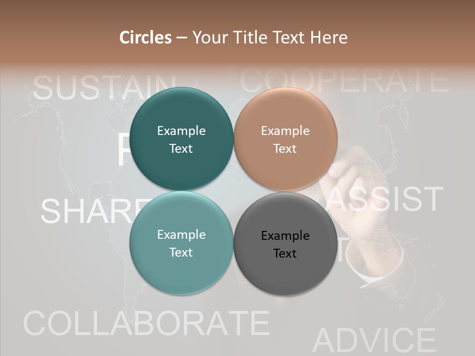 Pointing Text List PowerPoint Template