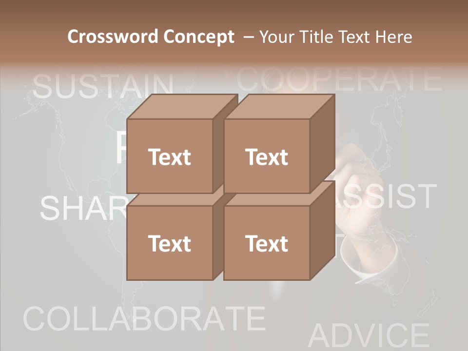 Pointing Text List PowerPoint Template