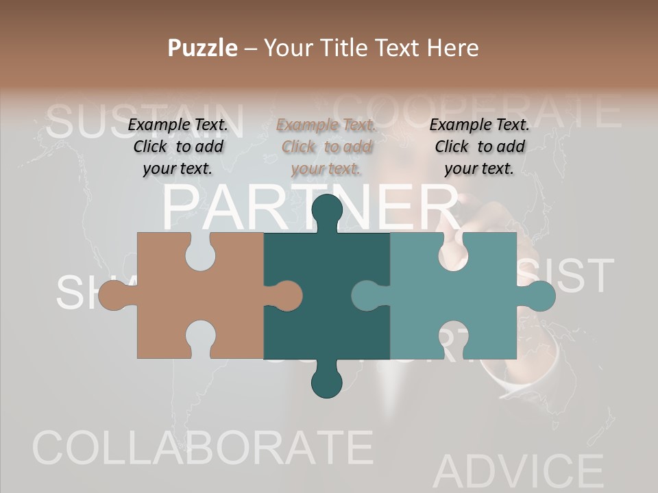 Pointing Text List PowerPoint Template