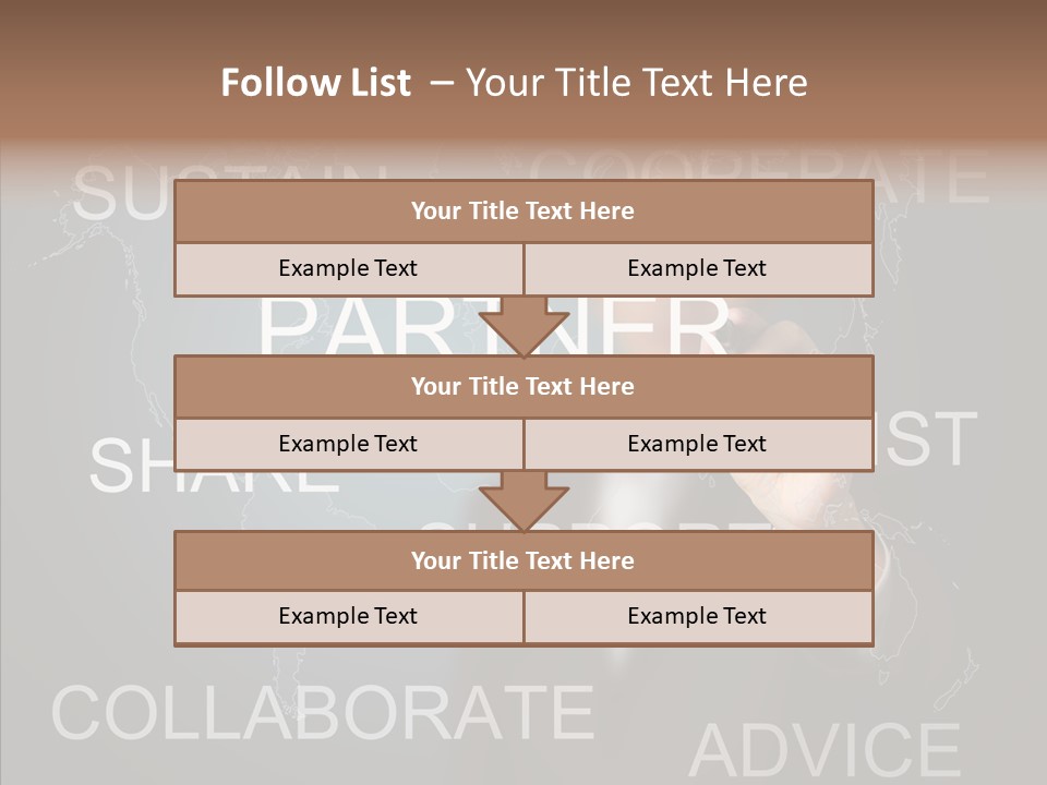 Pointing Text List PowerPoint Template