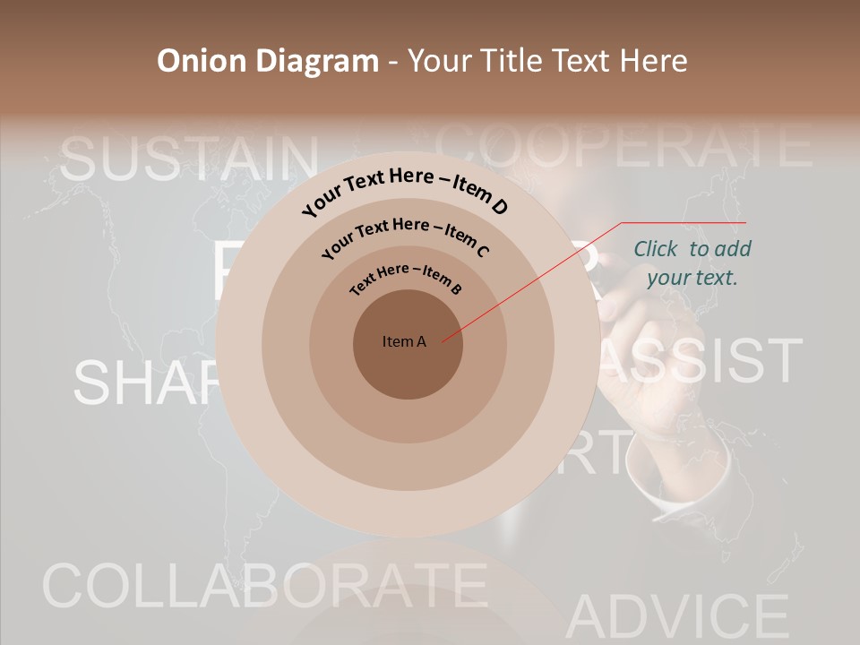 Pointing Text List PowerPoint Template