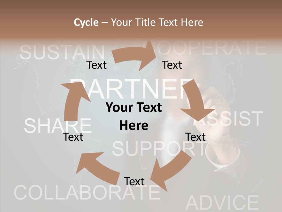 Pointing Text List PowerPoint Template