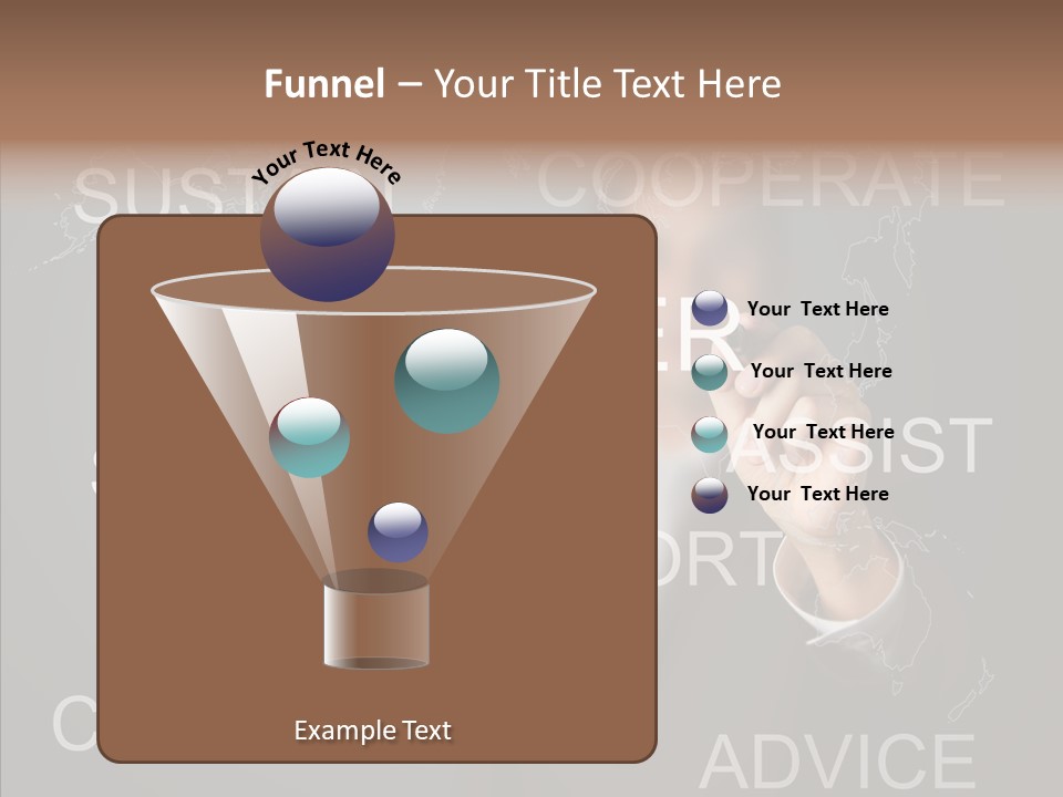 Pointing Text List PowerPoint Template