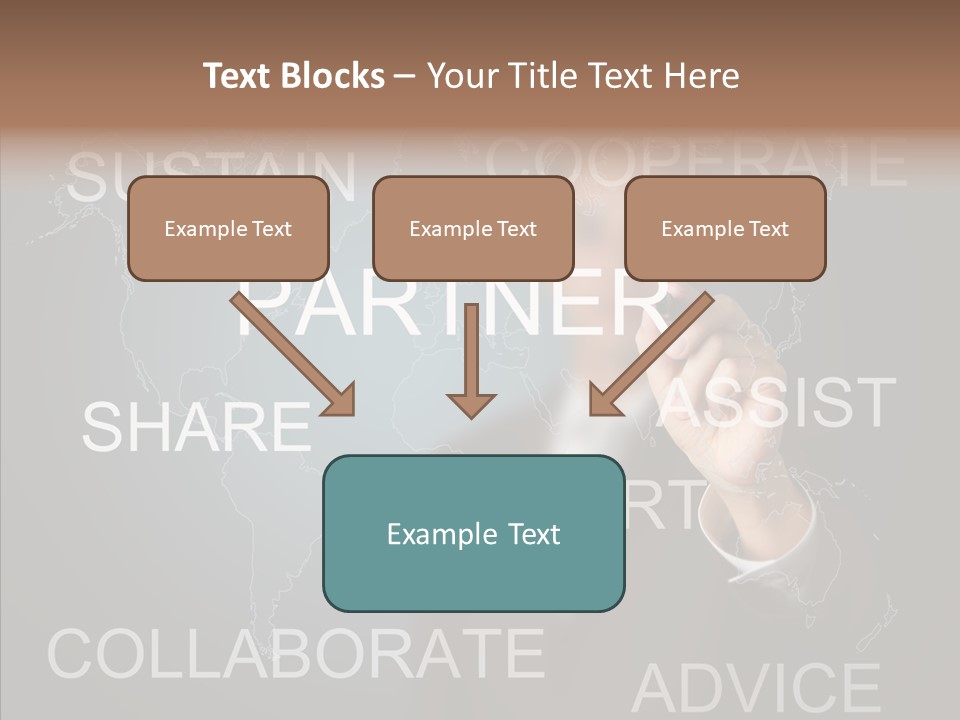 Pointing Text List PowerPoint Template