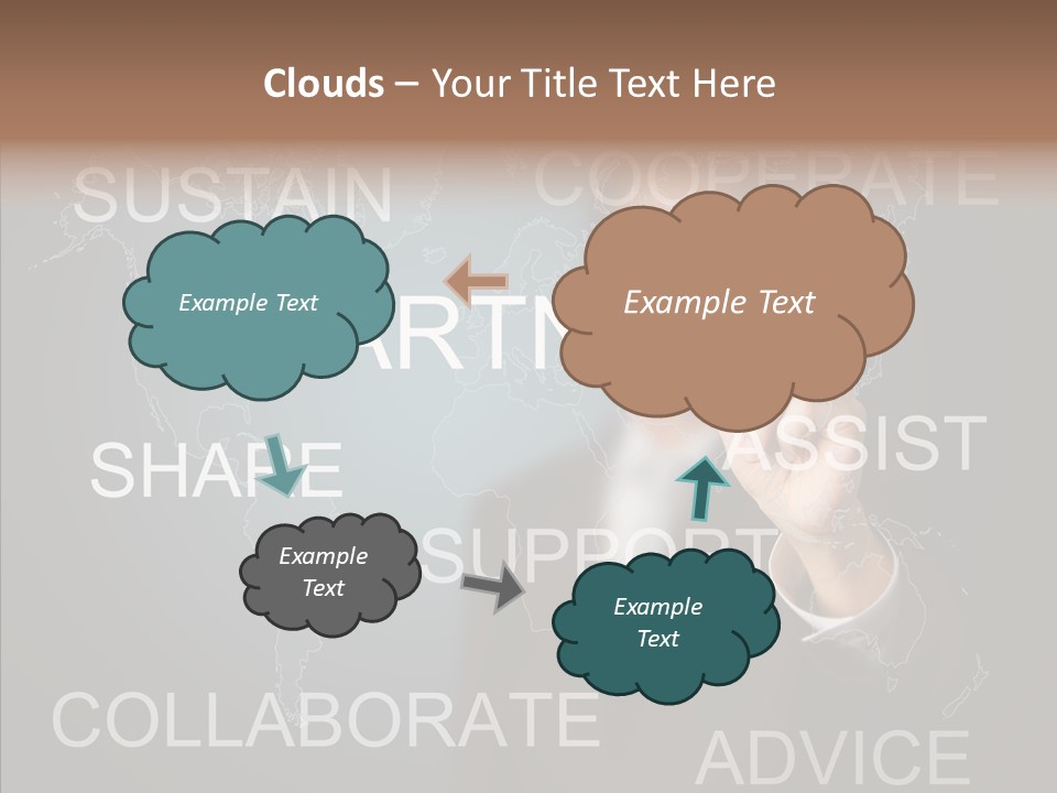 Pointing Text List PowerPoint Template