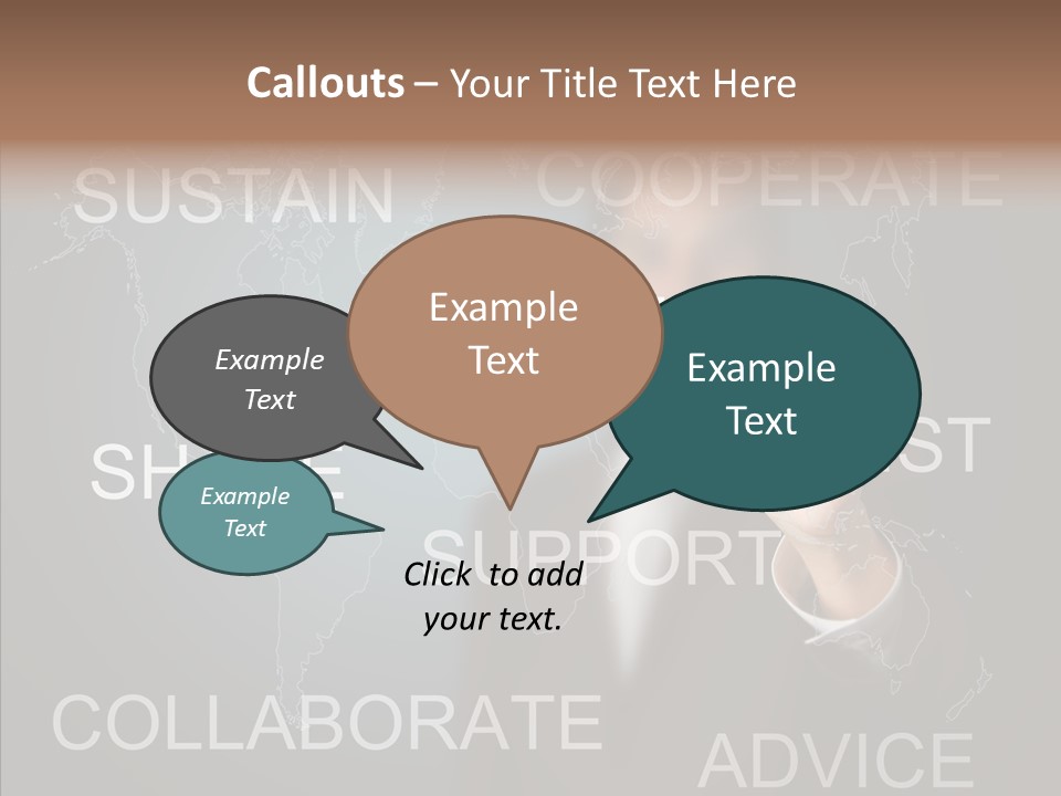 Pointing Text List PowerPoint Template