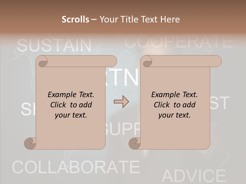 Pointing Text List PowerPoint Template