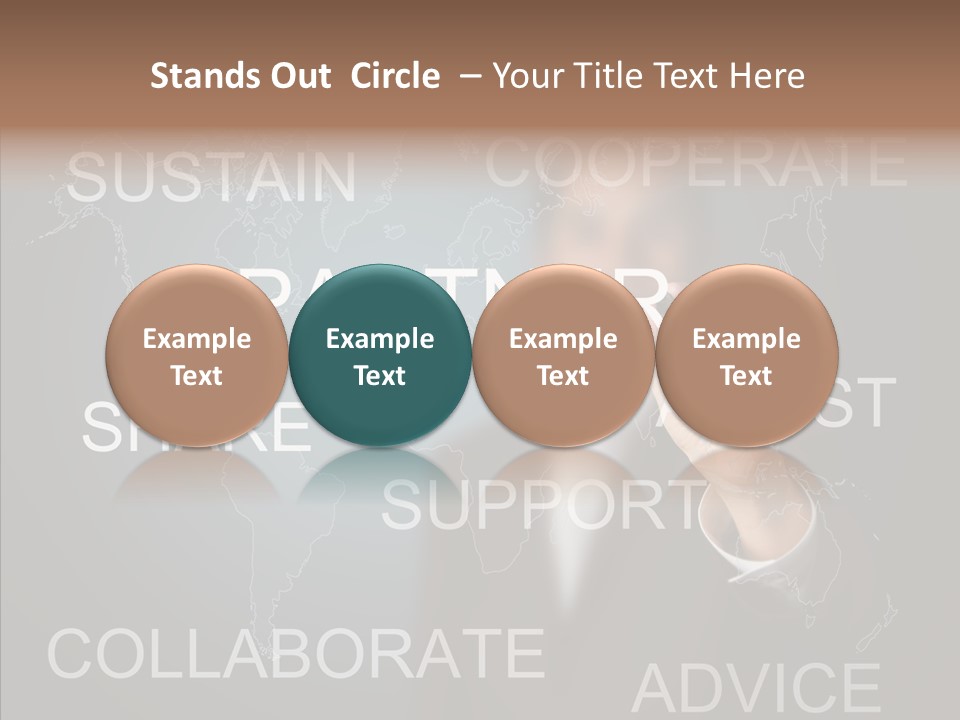 Pointing Text List PowerPoint Template