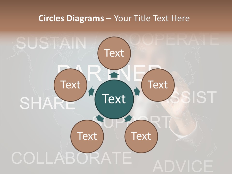 Pointing Text List PowerPoint Template
