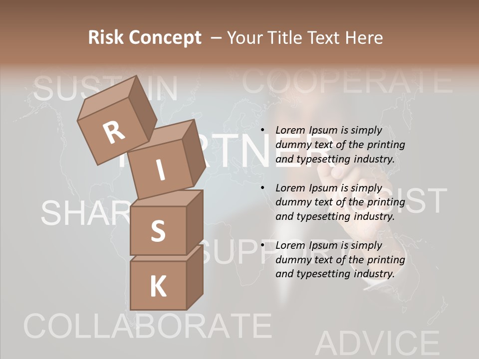 Pointing Text List PowerPoint Template