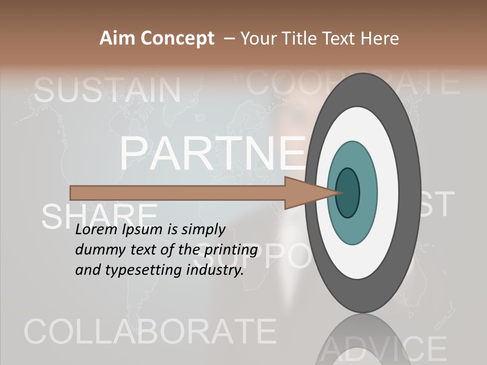 Pointing Text List PowerPoint Template