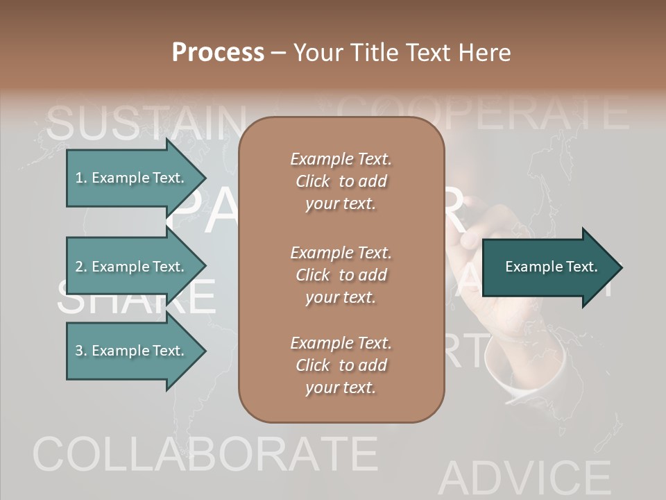 Pointing Text List PowerPoint Template