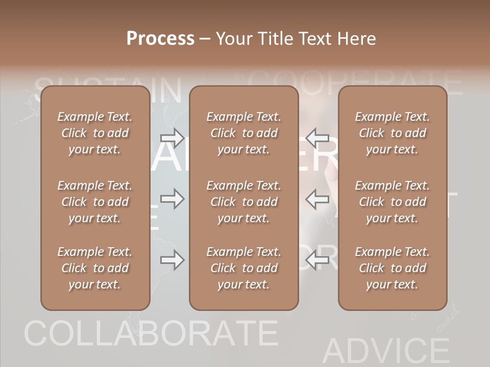 Pointing Text List PowerPoint Template