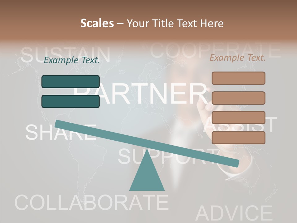 Pointing Text List PowerPoint Template