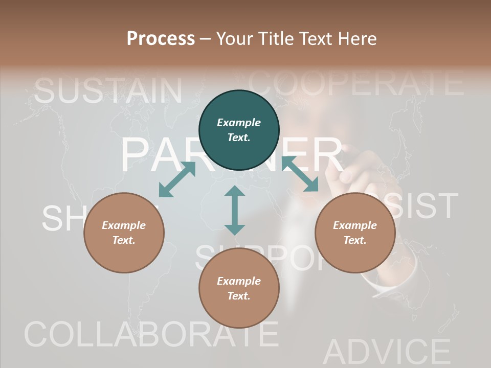 Pointing Text List PowerPoint Template