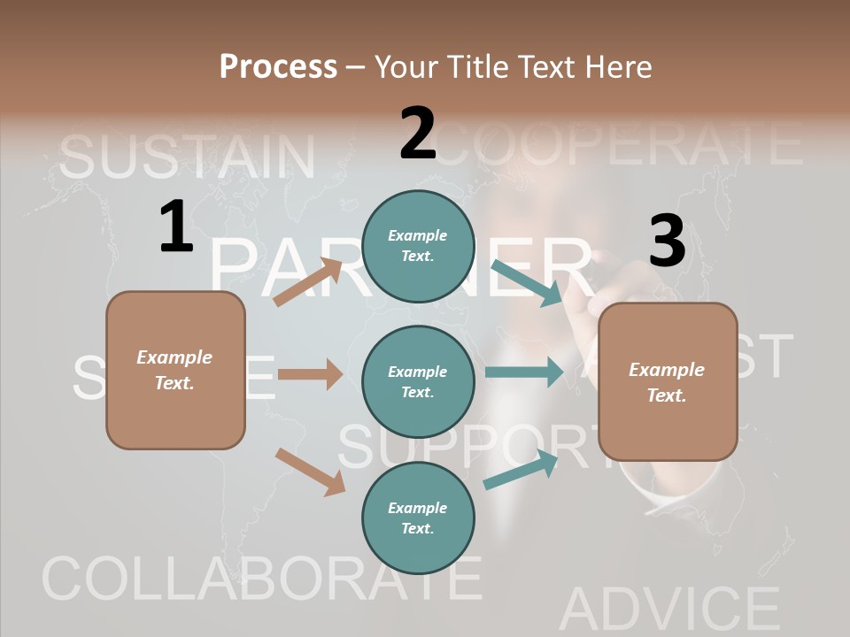 Pointing Text List PowerPoint Template