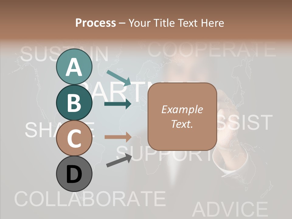 Pointing Text List PowerPoint Template