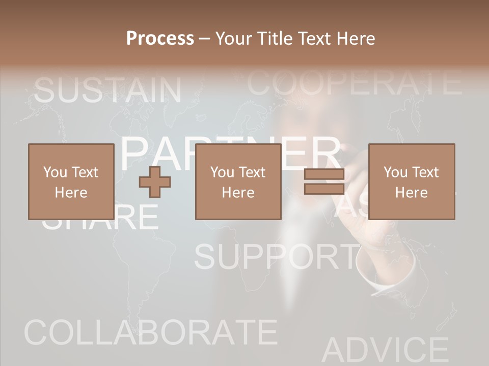 Pointing Text List PowerPoint Template