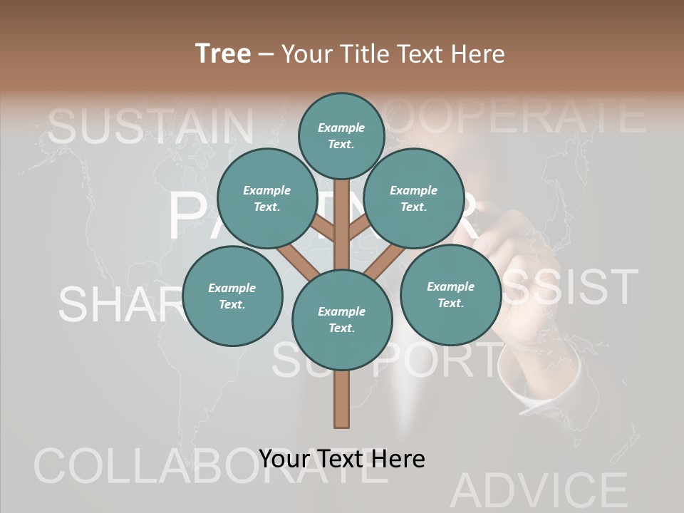 Pointing Text List PowerPoint Template