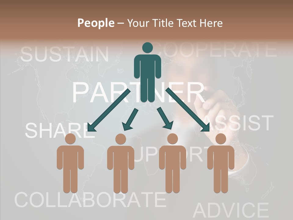 Pointing Text List PowerPoint Template