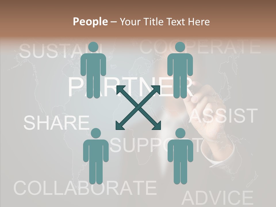 Pointing Text List PowerPoint Template