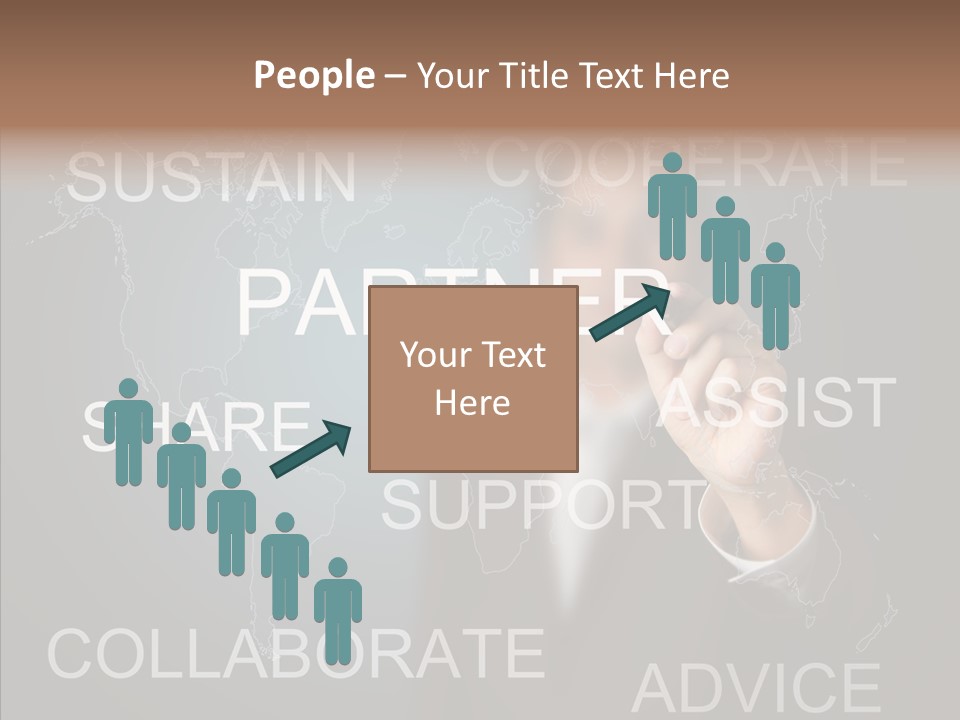 Pointing Text List PowerPoint Template