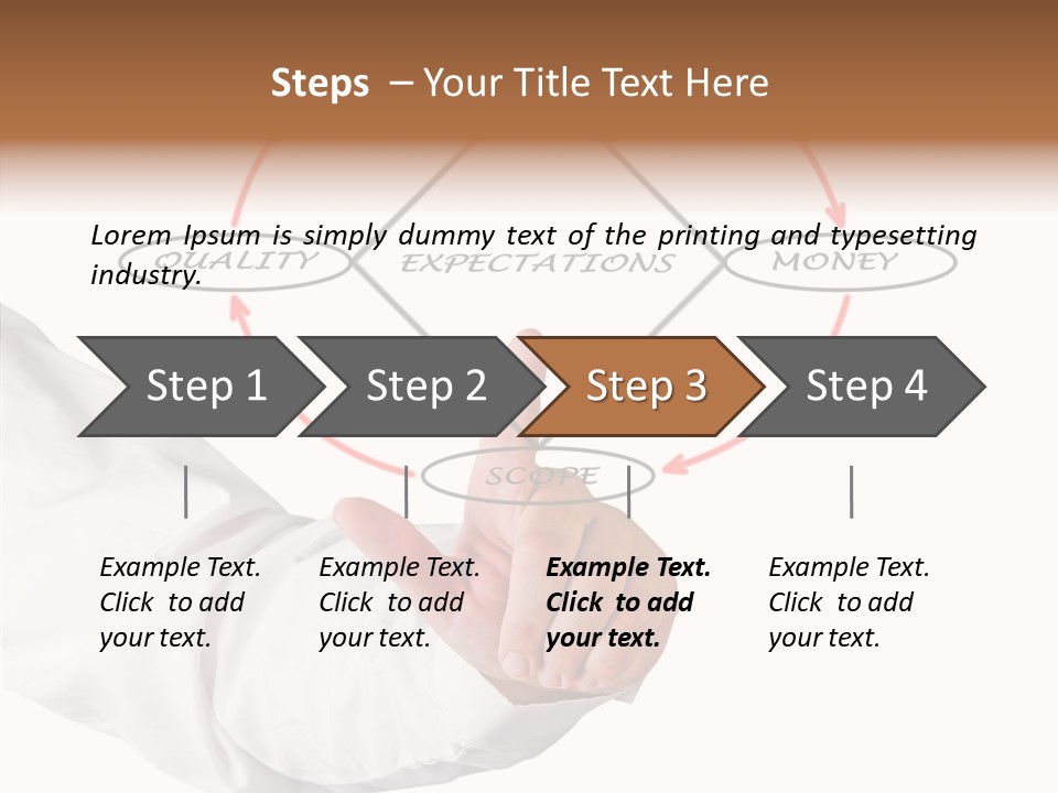 Project Teach Arm PowerPoint Template