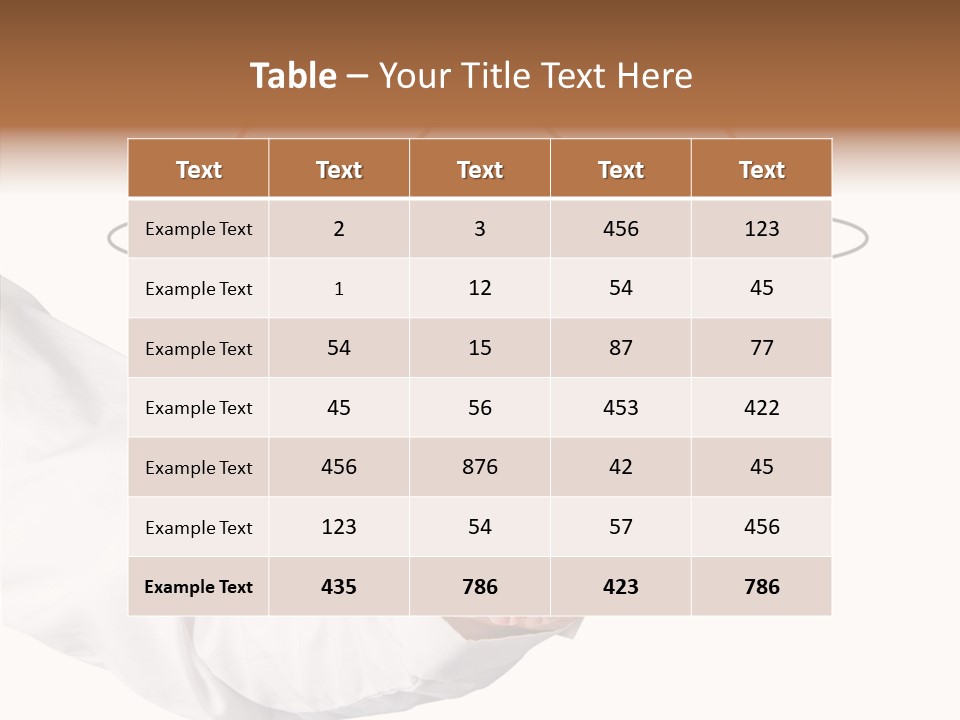 Project Teach Arm PowerPoint Template