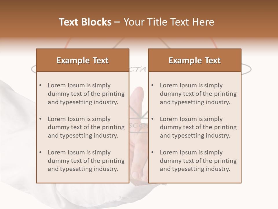 Project Teach Arm PowerPoint Template