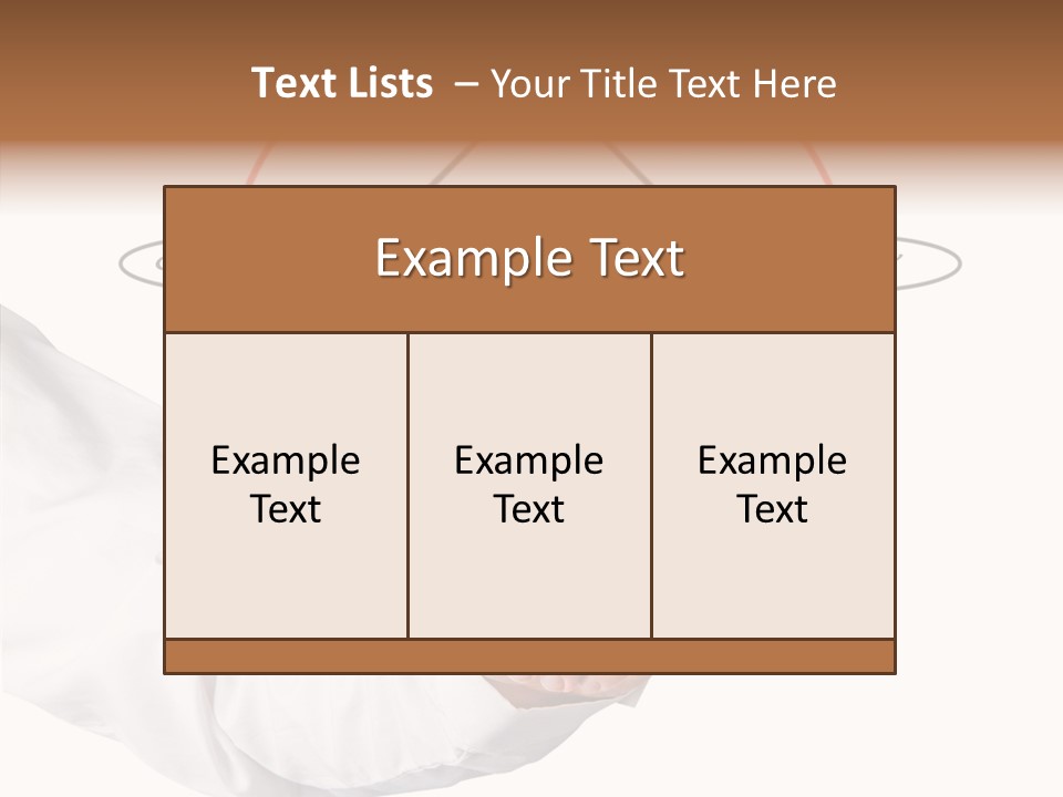 Project Teach Arm PowerPoint Template