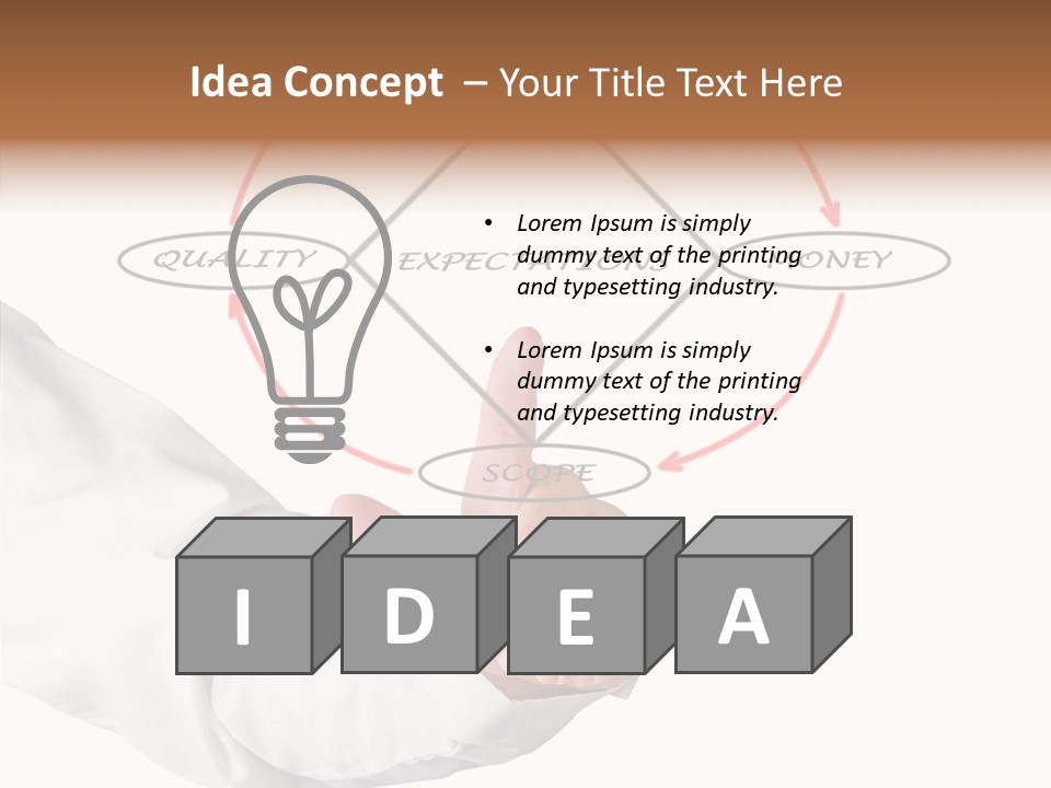 Project Teach Arm PowerPoint Template