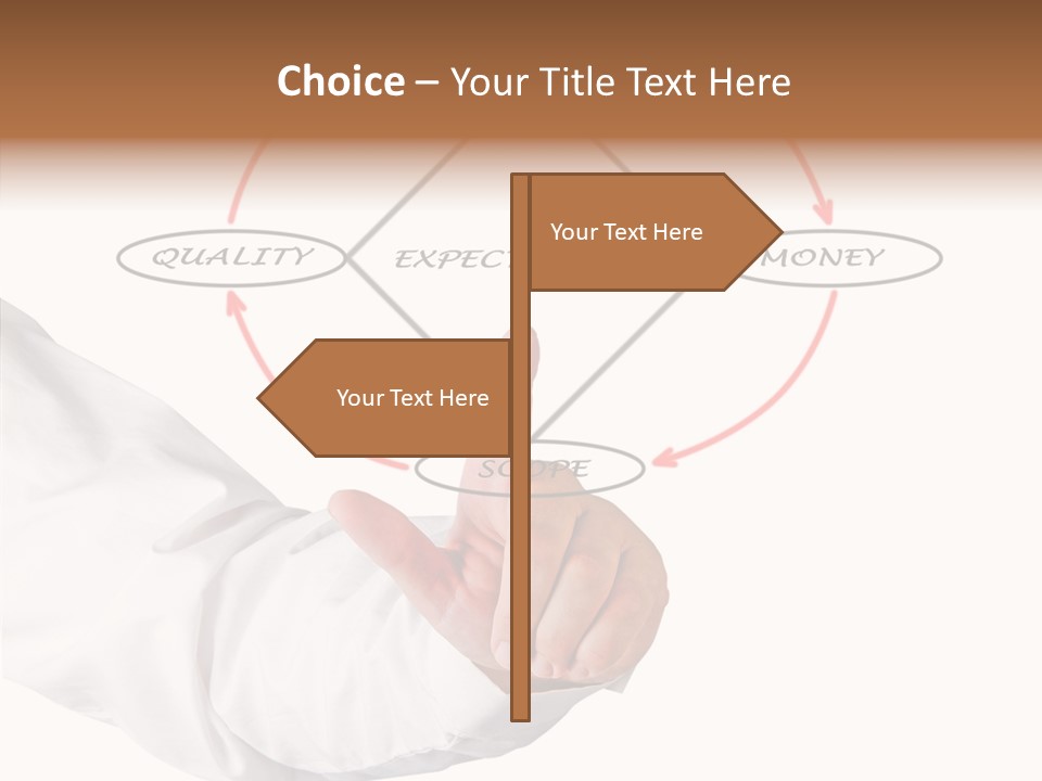 Project Teach Arm PowerPoint Template